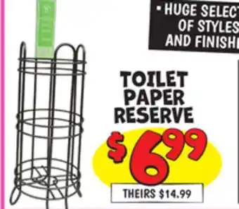 Ollie's Toilet paper reserve offer