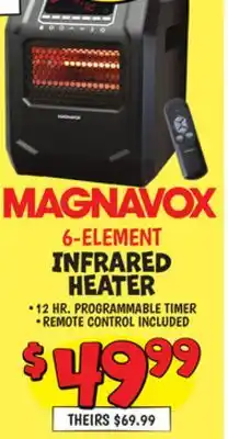 Ollie's 6-element infrared heater offer