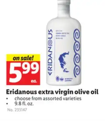 Lidl Eridanous extra virgin olive oil offer