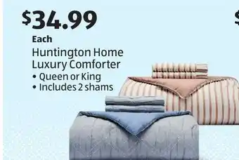 Aldi Huntington home luxury comforter offer
