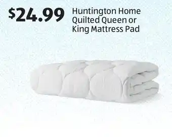 Aldi Huntington home quilted queen or king mattress pad offer