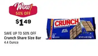 Grocery Outlet Share size bar offer
