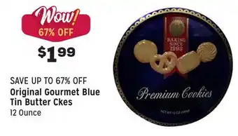 Grocery Outlet Blue tin butter ckes offer