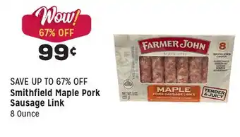 Grocery Outlet Maple pork sausage link offer
