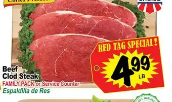 Superior Grocers Beef clod steak offer