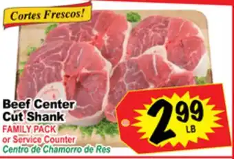 Superior Grocers Beef center cut shank offer