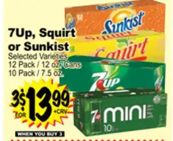 Superior Grocers 7up, squirt or sunkist offer