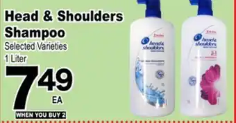 Superior Grocers Head & shoulders shampoo offer
