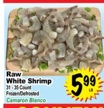 Superior Grocers Raw white shrimp offer