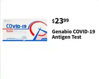 Walgreens Genabio covid-19 antigen test offer