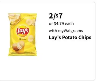 Walgreens Lay's potato chips offer