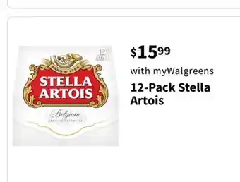 Walgreens 12-pack stella artois offer