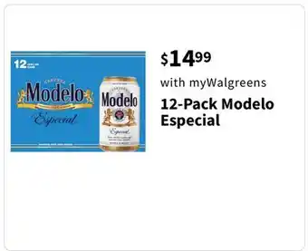 Walgreens 12-pack modelo especial offer
