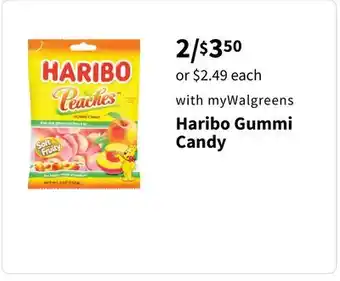 Walgreens Haribo gummi candy offer