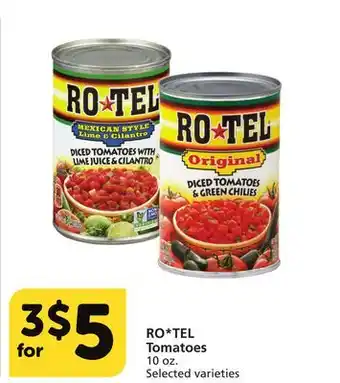 Albertsons Ro tel tomatoes offer