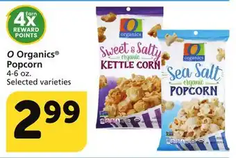 Albertsons O organics popcorn offer