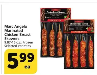 Albertsons Marc angelo marinated chicken breast skewers offer