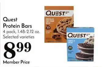 Pavilions Quest protein bars offer
