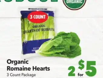 Vallarta Supermarkets Organic romaine hearts offer