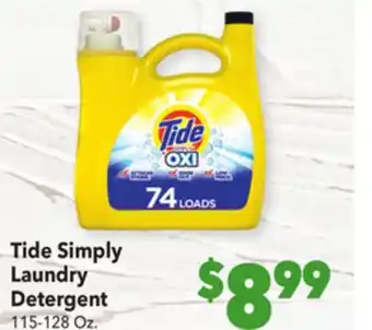 Vallarta Supermarkets Tide simply laundry detergent offer