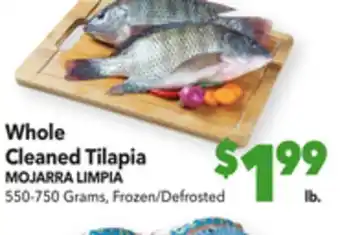 Vallarta Supermarkets Whole cleaned tilapia / mojarra limpia offer