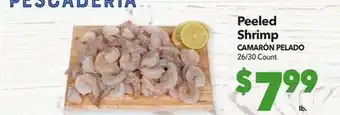 Vallarta Supermarkets Peeled shrimp/camarón pelado offer
