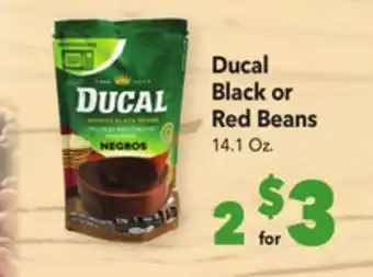 Vallarta Supermarkets Ducal black or red beans offer