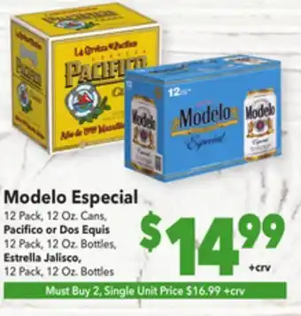 Vallarta Supermarkets Modelo especial offer