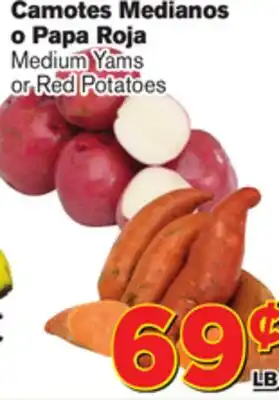 El Super Fresh Medium yams medium yams or red potatoes offer