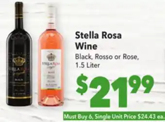 Vallarta Supermarkets Stella rosa wine offer