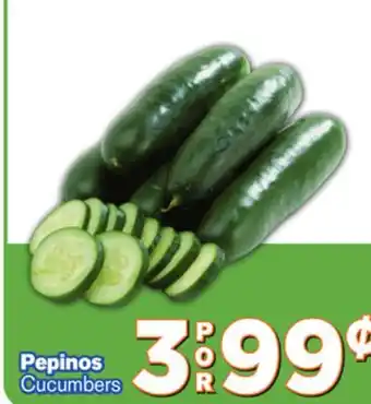 El Super Fresh Pepinos cucumbers offer