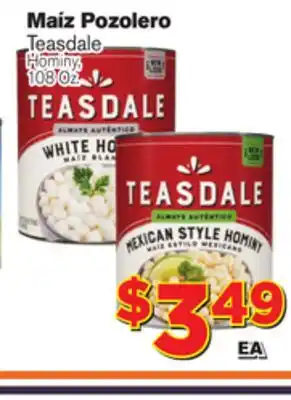 El Super Fresh Teasdale hominy offer