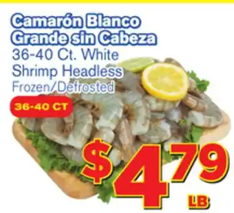 El Super Fresh White shrimp headless shrimp offer