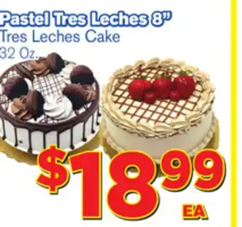 El Super Fresh Pastel tres leches 8'' tres leches cake offer
