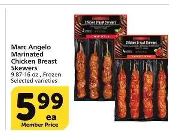 Vons Marc angelo marinated chicken breast skewers offer