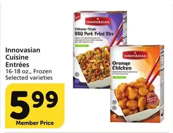 Vons Innovasian cuisine entrées offer