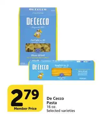 Vons De cecco pasta offer