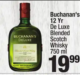 Super King Markets Buchanan's 12 yr de luxe blended scotch whisky offer
