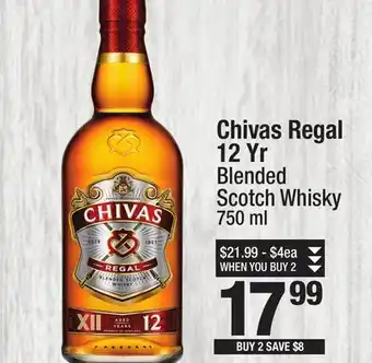 Super King Markets Chivas regal 12 yr blended scotch whisky offer
