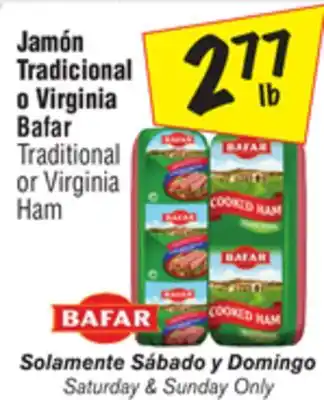 El Super Traditional or virginia ham offer