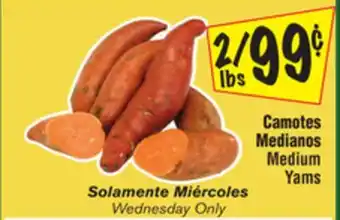 El Super Medium yams offer