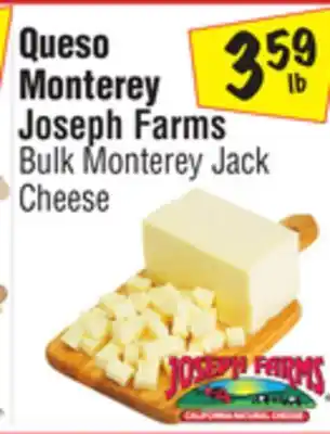 El Super Joseph farms bulk monterey jack cheese offer