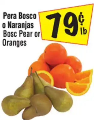 El Super Bosc pear or oranges offer
