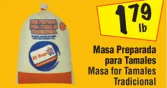 El Super Masa for tamales tradicional offer