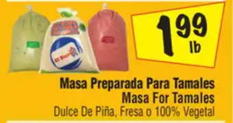 El Super Masa for tamales offer