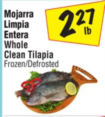 El Super Whole clean tilapia offer