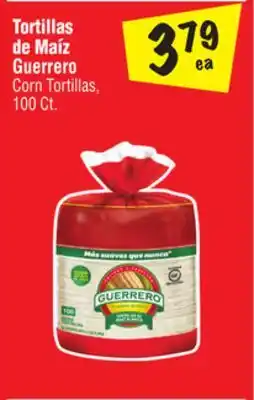 El Super Guerrero corn tortillas offer