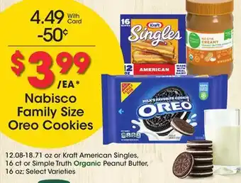Kroger Nabisco family size oreo cookies offer