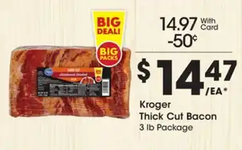 Kroger Kroger thick cut bacon offer