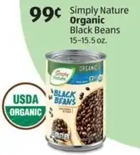 Aldi Simply Nature Organic Black Beans 15-15.5 oz. offer